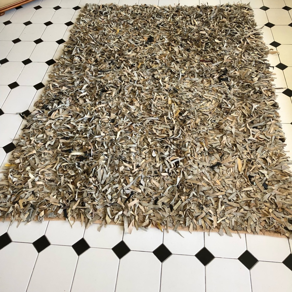 Leather rug